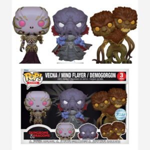 Funko Pop! Dungeons and Dragons Vecna, Mind Flayer, Demogorgon 3-Pack