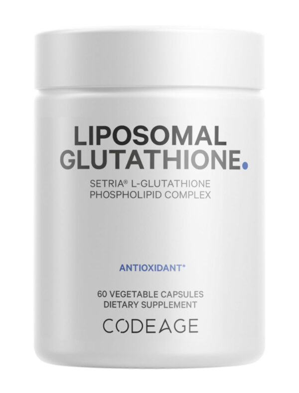 Codeage Liposomal Glutathione Supplement - Pure Reduced Setria L-Glutathione, Liposomal Delivery, Phospholipid Complex