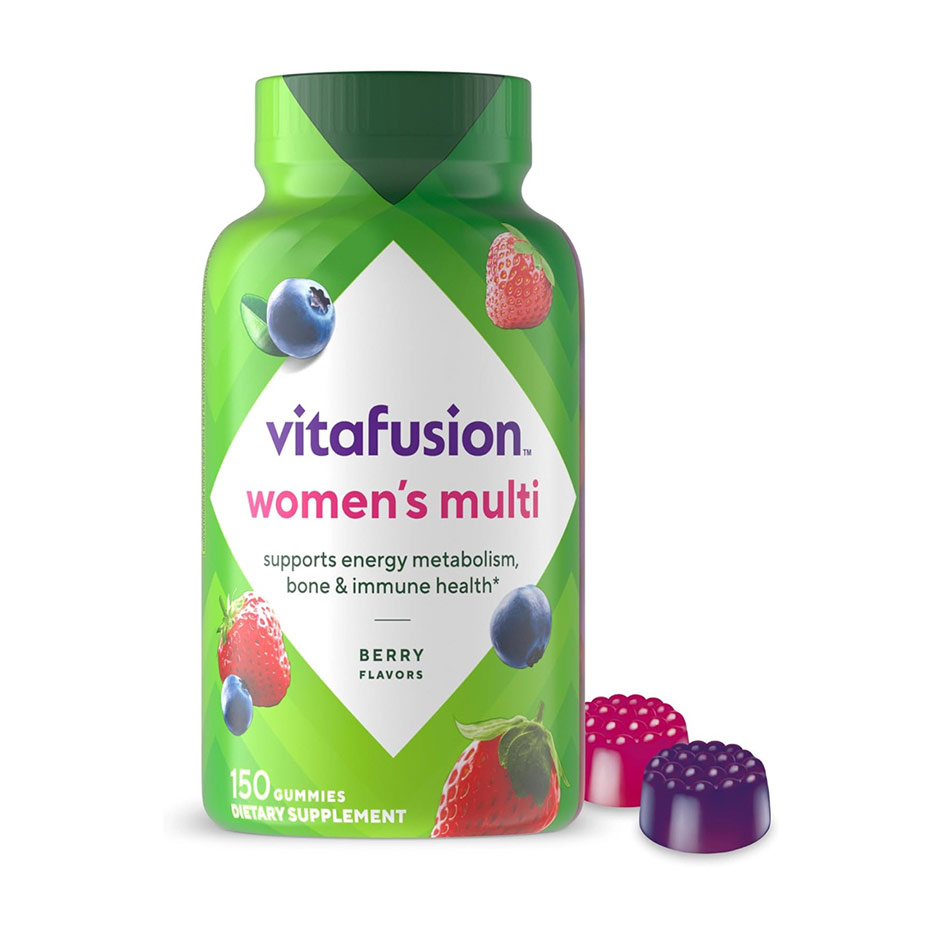Vitafusion Womens Multivitamin Gummies, Berry Flavored Daily Vitamins for Women With Vitamins A,C,D,E,B-6 and B-12