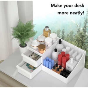 Luxury Makeup Storage Box Organizer, Cosmetic Storage Box Organizer with Drawers, Large Capacity