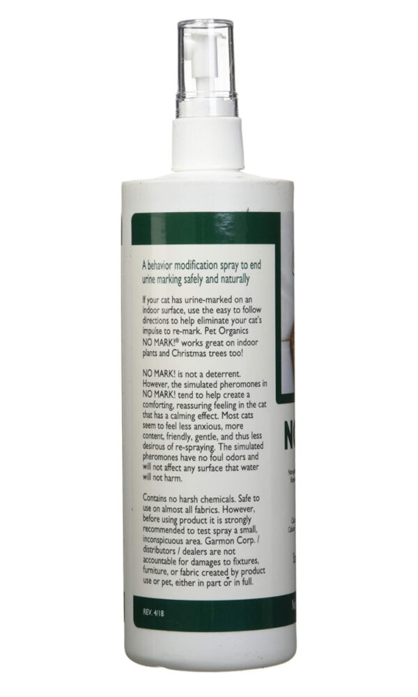 NaturVet Pet Organics No Mark Cat Spray – Helps Deter Cats from Urine Marking – for Indoor/Outdoor Use, Housetraining – Simulated Pheromones, Mist Sprayer – 16 Fl. Oz. - Image 3