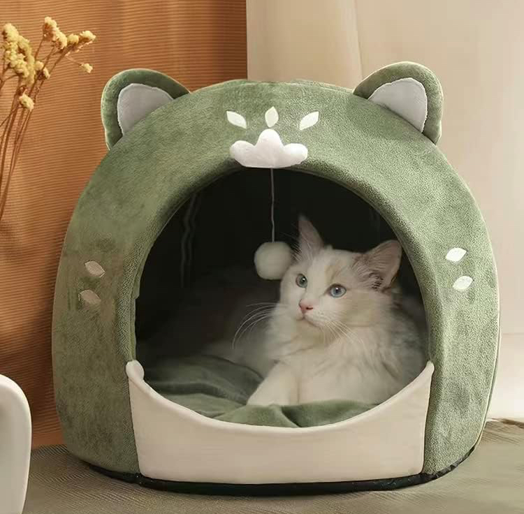 Warm Cats Bed Cute Cats House Kitten Lounger Cushion for Small Pet Sleep Tent Washable Cats Sleeping Bag Soft - Image 5