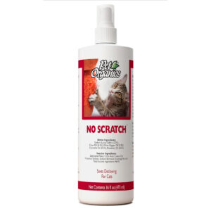 NaturVet Pet Organics No Scratch Spray for Cats – Pet Training Spray to Discourage Clawing, Cat Scratching – Safe for Carpet, Furniture, Drapes, Fabric – cGMP Compliant – 16 Oz.