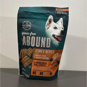 Abound Grain Free Turkey, Pea & Berry Jerky Bites, 12 Ounce