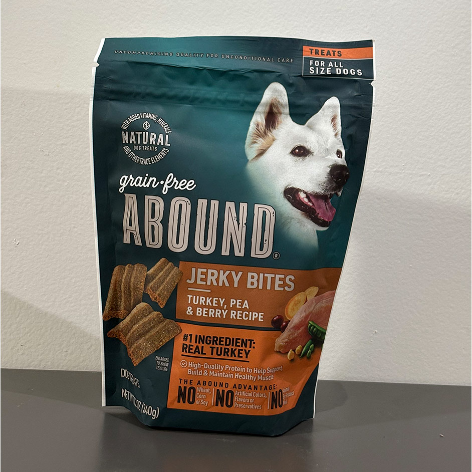 Abound Grain Free Turkey, Pea & Berry Jerky Bites, 12 Ounce