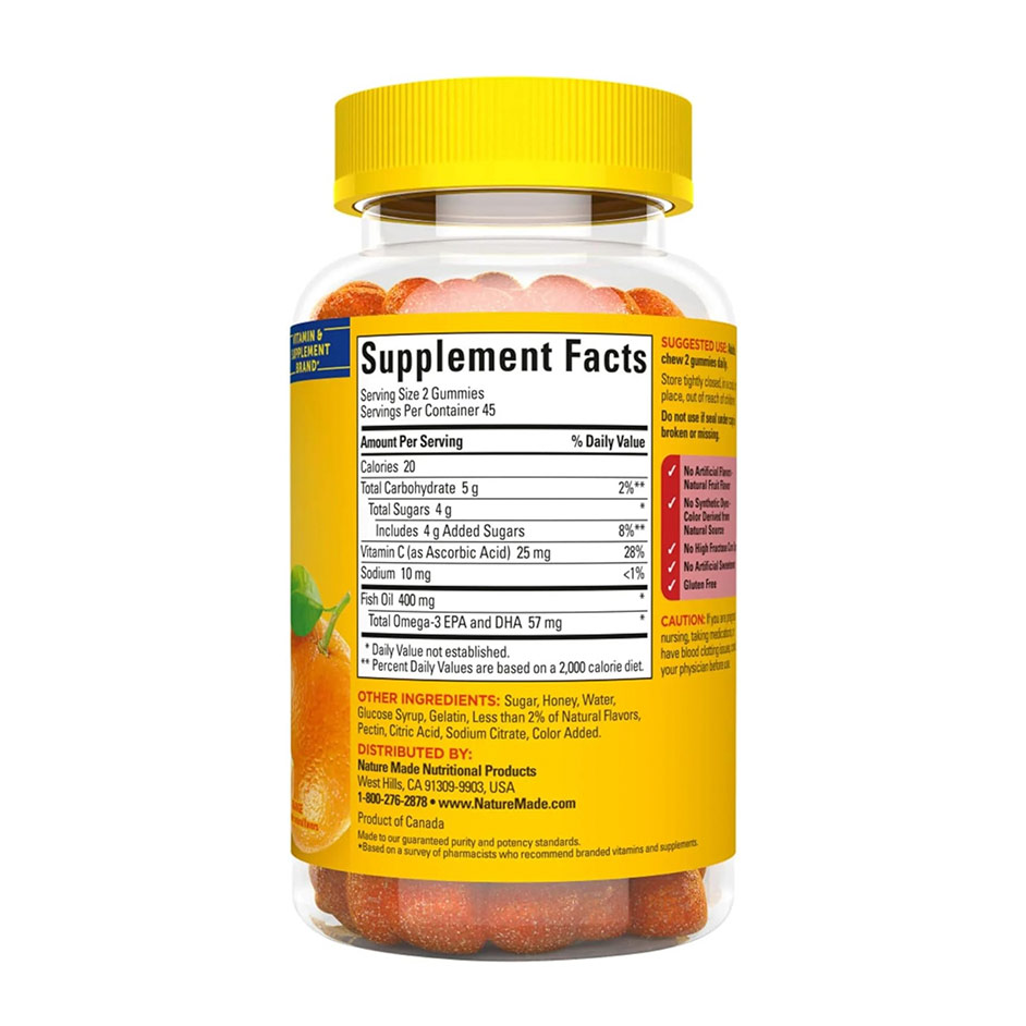 Nature Made Fish Oil 400 mg 90 Gummies - Image 2