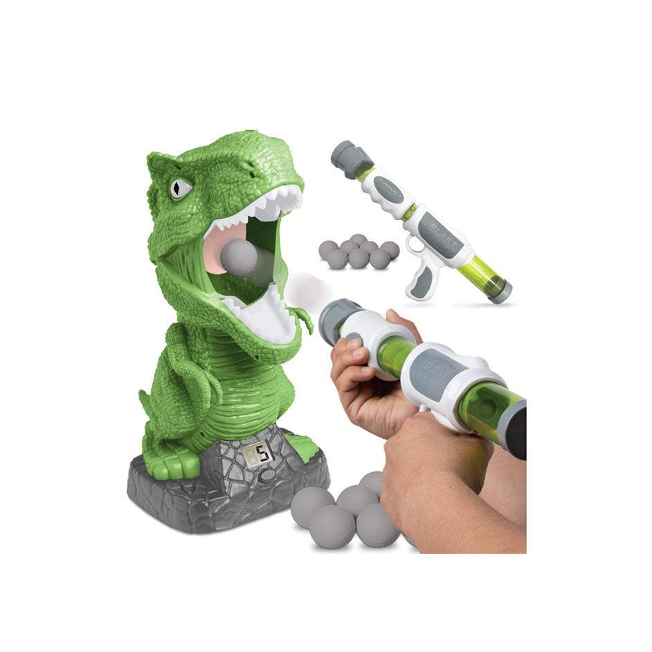 Discovery Kids Hungry T-Rex Feeding Game Shooting Competition for Kids