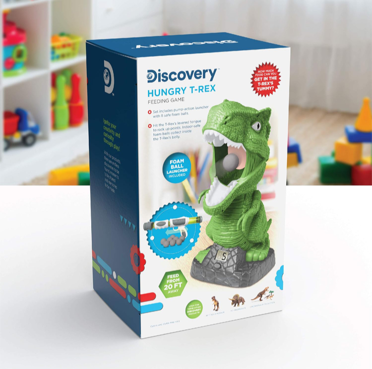 Discovery Kids Hungry T-Rex Feeding Game Shooting Competition for Kids - Image 3